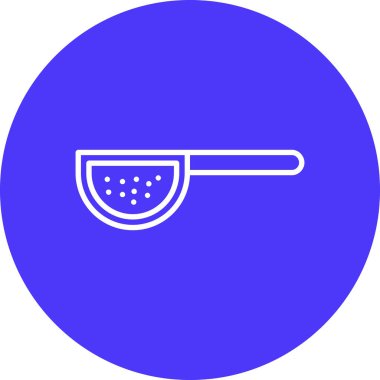 Kaşık. Web simgesi basit illüstrasyon