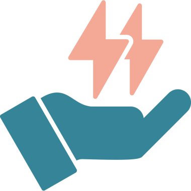 Fişi tutan bir elin vektör çizimi