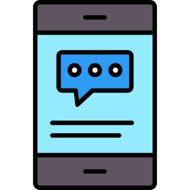 Akıllı telefon. Web simgesi basit illüstrasyon