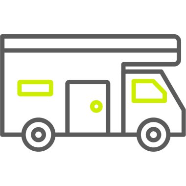 Bir kamyonun vektör çizimi