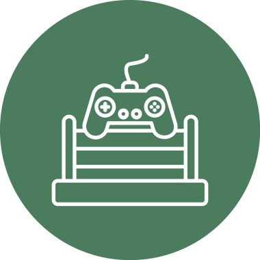 Bir oyun simgesinin vektör illüstrasyonu