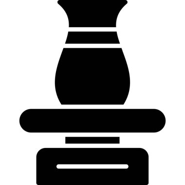 Satranç tahtası simgesi, basit vektör illüstrasyonu