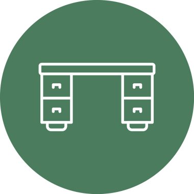 Mobilya simgesinin vektör illüstrasyonu