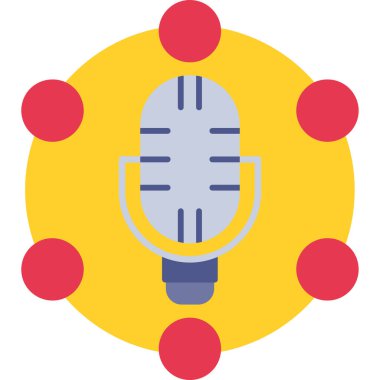 Mikrofonun vektör illüstrasyonu