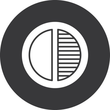 Bir çember simgesinin vektör illüstrasyonu