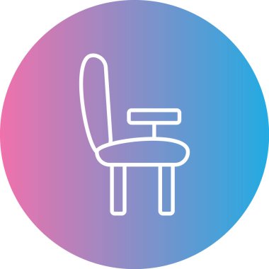Koltuk. Web simgesi basit illüstrasyon
