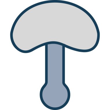 Mantar. Web simgesi basit tasarım