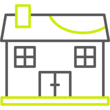 Gayrimenkul. Web simgesi basit tasarım