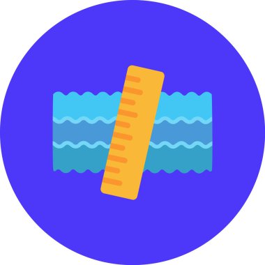 Yüzmek. Web simgesi basit illüstrasyon