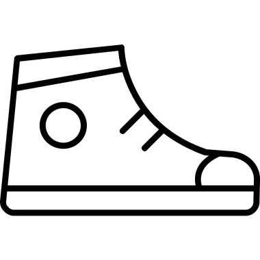 Ayakkabı simgesi, anahat stili