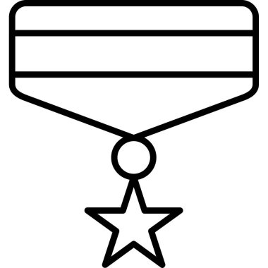 Madalya. Web simgesi basit illüstrasyon