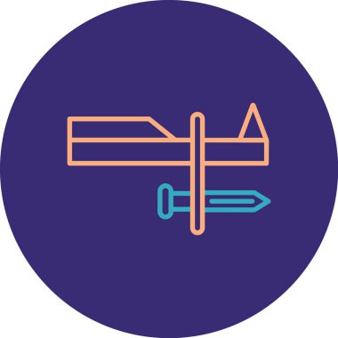 Bir düzlem simgesinin vektör çizimi