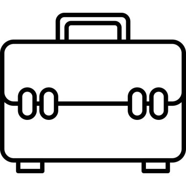 Bagaj valizi simgesi ana hatlarıyla