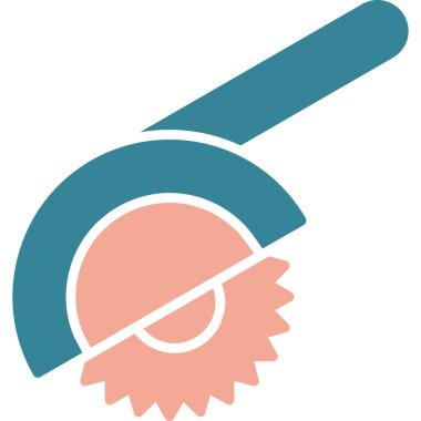 Bir borunun karikatür simgesinin vektör çizimi