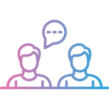 Bir grup insan simgesinin vektör çizimi