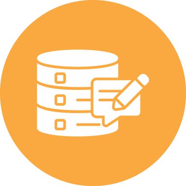 Kolayca düzenleyebilen ve düzenleyebilen Veri Depolama Vektörü simgesi