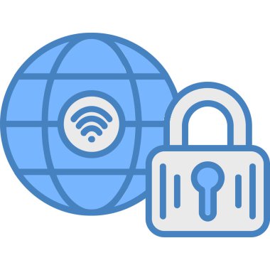 bulut güvenlik kilidi simgesi