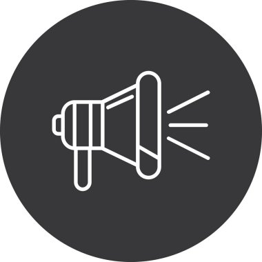 Hoparlör simgesinin vektör illüstrasyonu