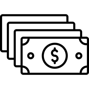 Para için. Web simgesi basit illüstrasyon