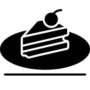 Kek simgesi, vektör illüstrasyonu