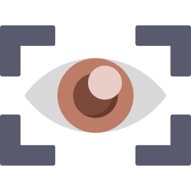 Göz simgesi vektör illüstrasyonu