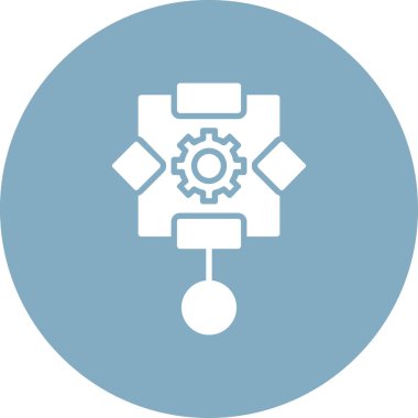 Vites düz simge vektör çizim