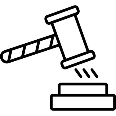 Çekiç ikonu vektör illüstrasyonu