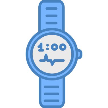 Kronometre simgesi, vektör illüstrasyonu