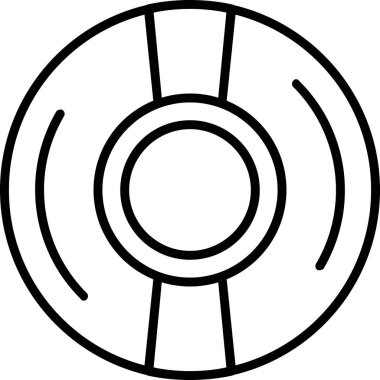 cd disk dvd simgesi ana hat biçiminde