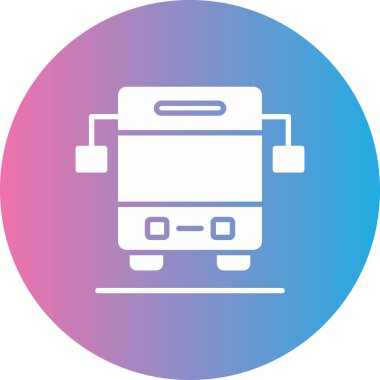 otobüs simge vektör çizim