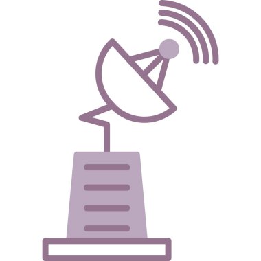 Anten. Web simgesi basit illüstrasyon