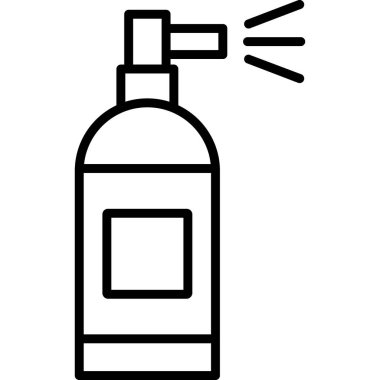 Bir sprey simgesinin vektör illüstrasyonu