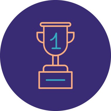 Kupa. Web simgesi basit tasarım