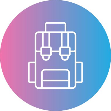 Otobüs. Web simgesi basit illüstrasyon