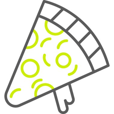 pizza. Web simgesi basit illüstrasyon