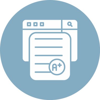 Belge simgesinin vektör illüstrasyonu