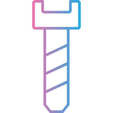 Çekiç simgesinin vektör illüstrasyonu