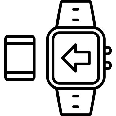 smartwatch saat simgesi, özet biçimi