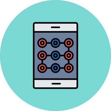 Cep telefonu. Web simgesi basit illüstrasyon