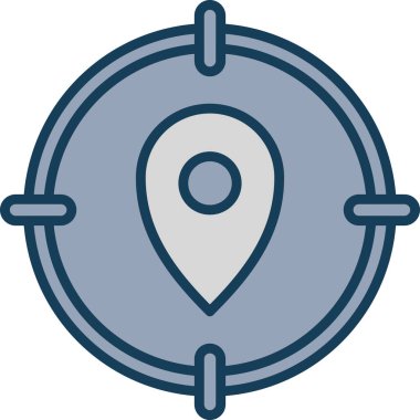 konum simgesi. Basit tasarım