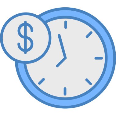 Zaman simgesi vektör illüstrasyonu