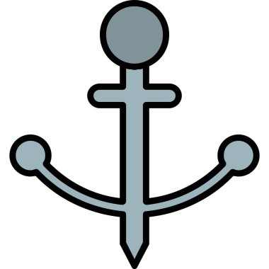 Çapa. Web simgesi basit illüstrasyon