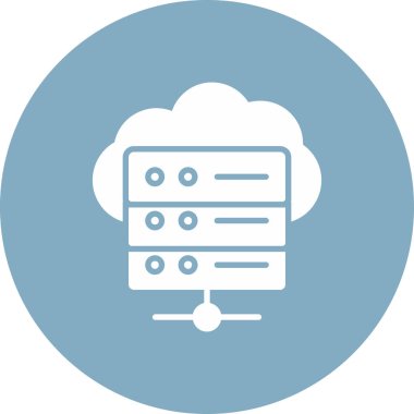 Web sunucu vektör çizgisi simgesi