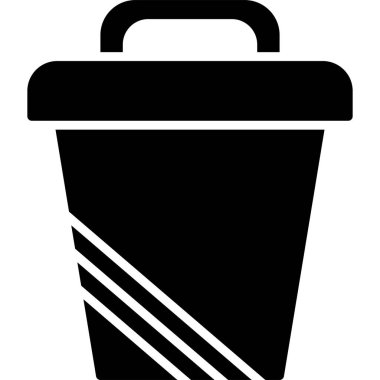 Çöp kutusu simgesini, basit tarzı