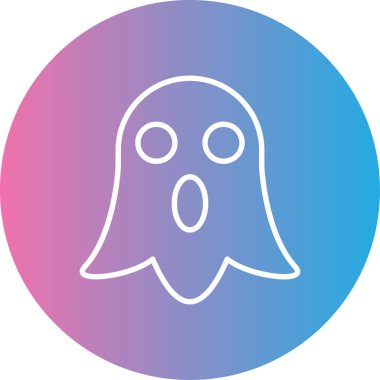 Hayalet. Web simgesi basit illüstrasyon