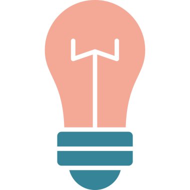 ampul simgesi vektör illüstrasyonu