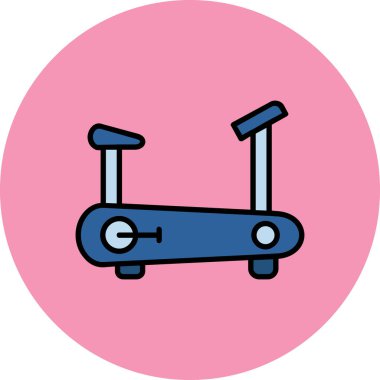 Bir bisiklet simgesinin vektör illüstrasyonu