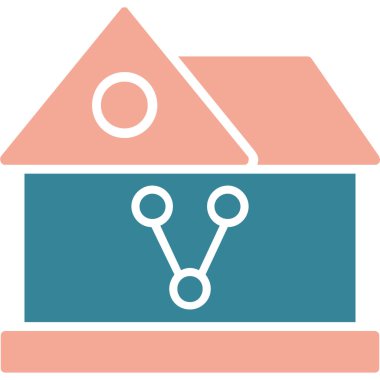 ev simgesi vektör illüstrasyonu