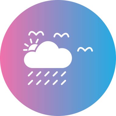 Bulut. Web simgesi basit tasarım