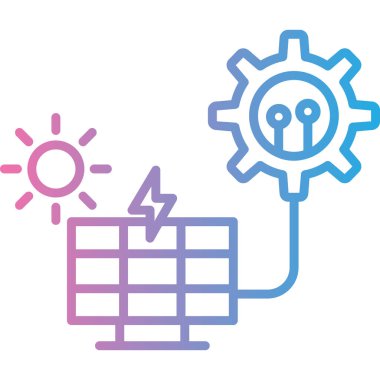 enerji ikonu vektör illüstrasyonu